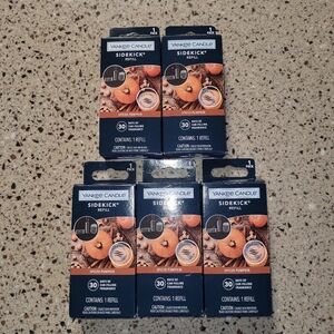 5 Yankee Candle Sidekick SPICED PUMPKIN Car Fragrance, 1 Refill Per Box